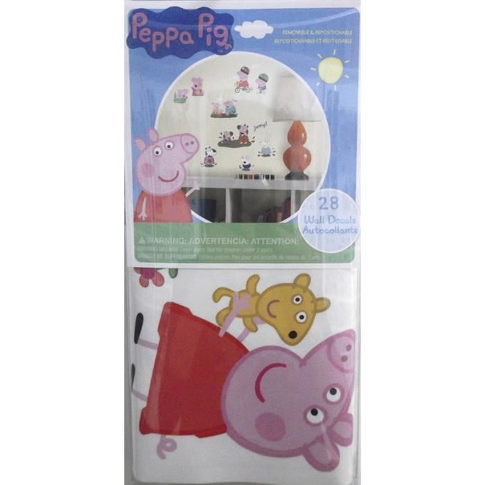 ROOM STUDIO Décoration vinyle repositionnable multi-éléments Peppa Pig