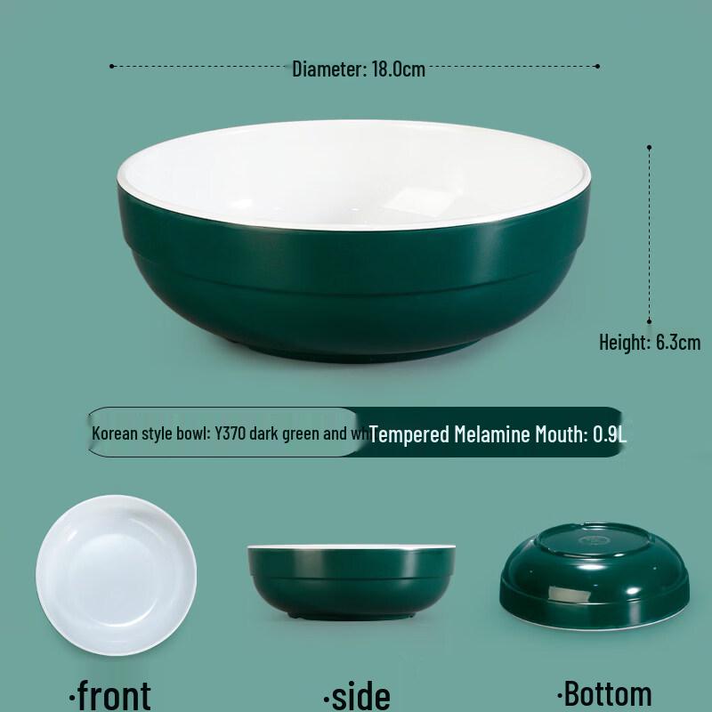 Commercial Extra-Thick Melamine Imitation Porcelain Bowl