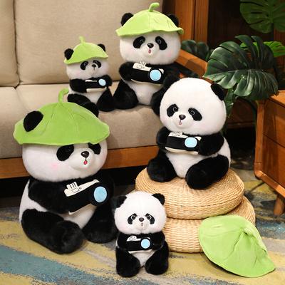 25/35/45cm Panda Plüschtiere Lieblich Tier Bären Cosplay Bienen Und Lotusblätter Kissen Gefüllt Weich für Kinder Geschenk