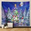 Europäische und amerikanische Weihnachten gedruckt Wandteppich Teppich Malerei Hintergrund Malerei hängenden Stoff
