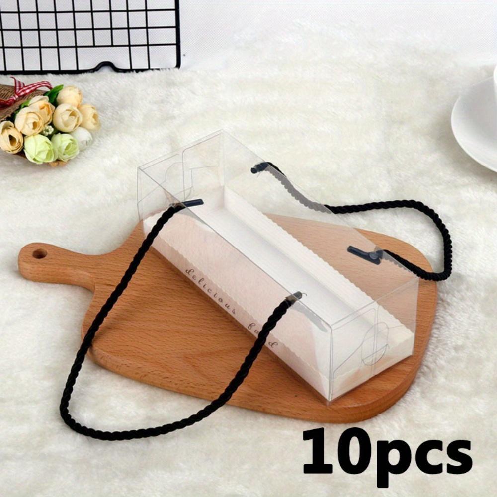 

10 шт. прозрачных коробок для клубники, покрытой шоколадом, коробок для макарон, коробок для шоколадных трюфелей, коробок для печенья, коробок для выпечки с окошком для свадеб и вечеринок 10pcs