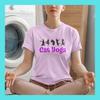 Cat Yoga T-Shirt, Feline Poses, Soft Cotton Tee
