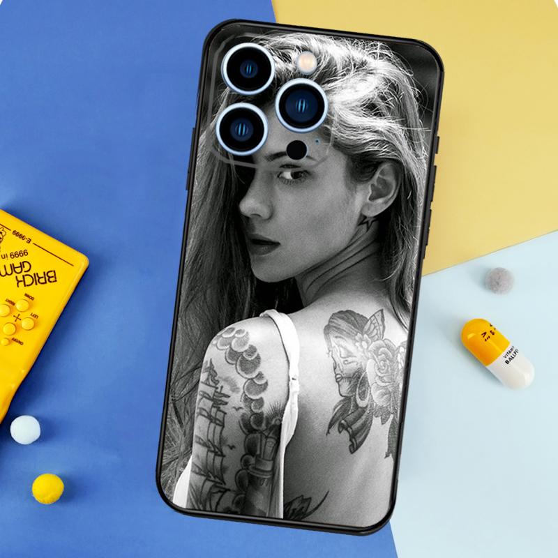 Sexy Tattoo Girl Phone Case For iPhone 16 15 13 12 11 14 17 Pro Max 13 mini 16 Plus 16e 17 Air Bumper Cover