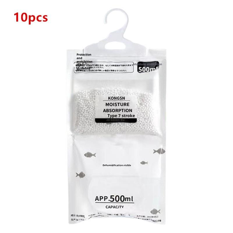 50G 5/10Pcs Moisture Absorber Hanging Drying Clothes Dehumidifier Wardrobe Dehumidifier Dry Bag Desiccant Moisture Absorption