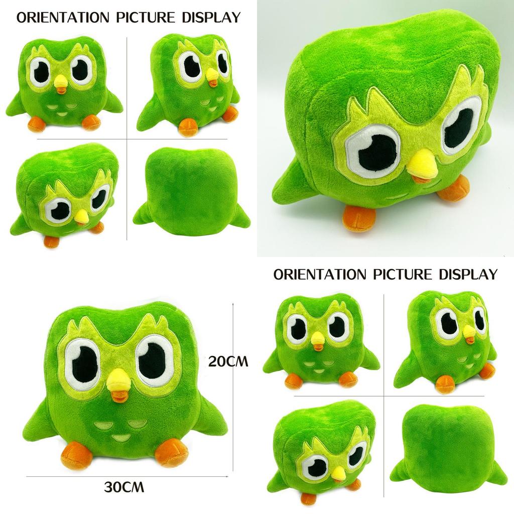 Duolingo 10 Year Anniversary Green Owl Gift Plush Toy Kids Doll