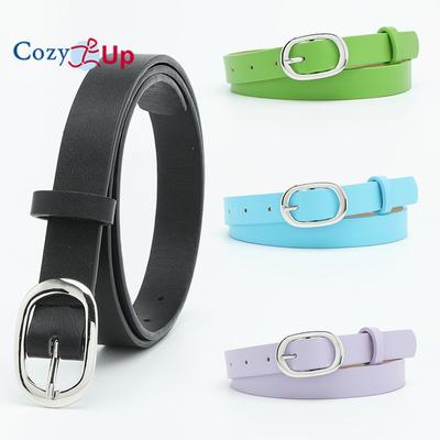 Oval Japanese Buckle Belt, All-match Decorative Shirt Dress, Solid Color Ladies Belt