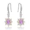 High-end Niche Light Luxury S925 Sterling Silver Natural Colored Treasure Earrings, Earrings Do Not Fade, Jewelry