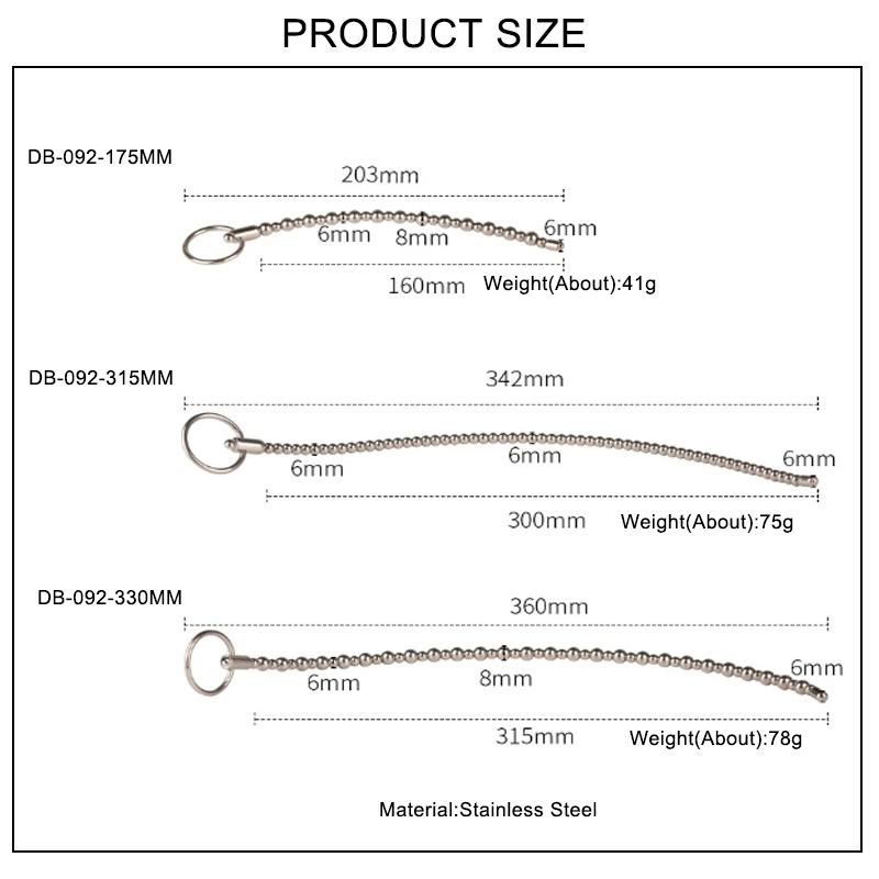 Long Penis Toys Stainless Steel Penis Plug Bondage Gear Urethral Sounds Pain Bdsm Sex Toys for Men Juguetes Sexuales