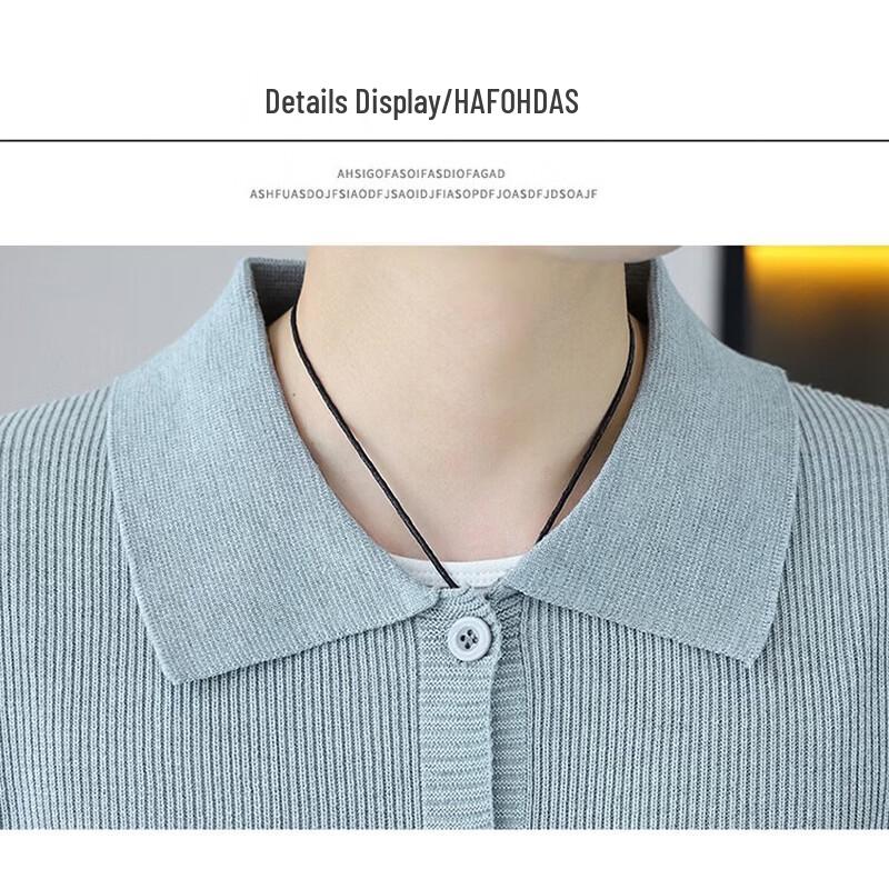 Pierre Cardin Men's Autumn/Winter Turn-down Collar Cardigan Sweater