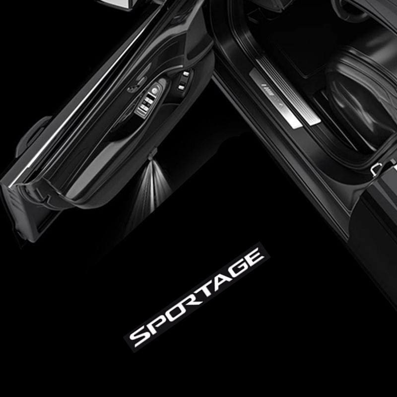 

2Pcs Universal Car Door Welcome Light Led Projector Lamp Courtesy Lights For Sportage JA JE SL QL Accessories