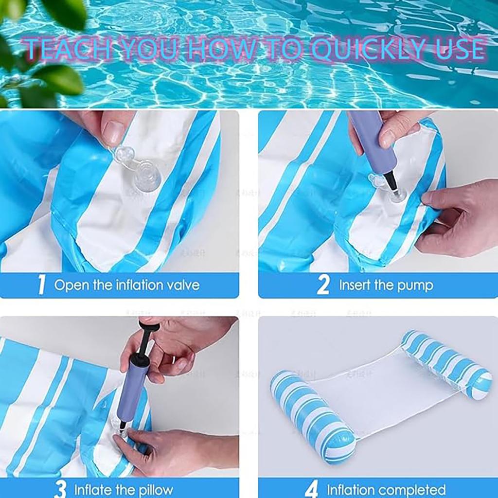 Floating Artifact On Water, Inflatable Hammock, Children'S And Adults' Water Play Toys, Lounge Chair