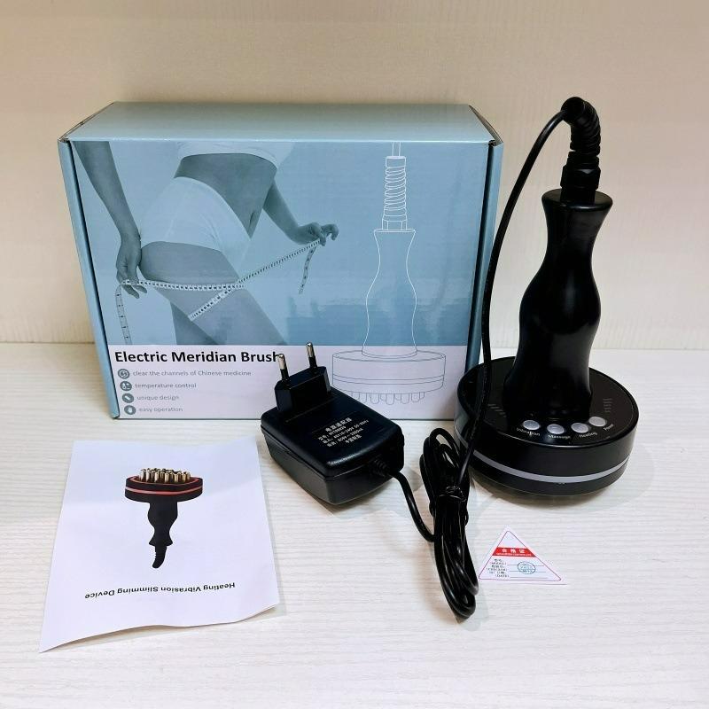 Электрический Гуаша Массажер Меридианная Массажная Щетка Машина Лимфодренажа Нагрев Микротоки Массажер для Тела Спины Антицеллюлитный