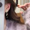 Silver Needle Cubic Zirconia Tassel Pearl Earrings - Elegant Design, High-End and Versatile Fashion Studs