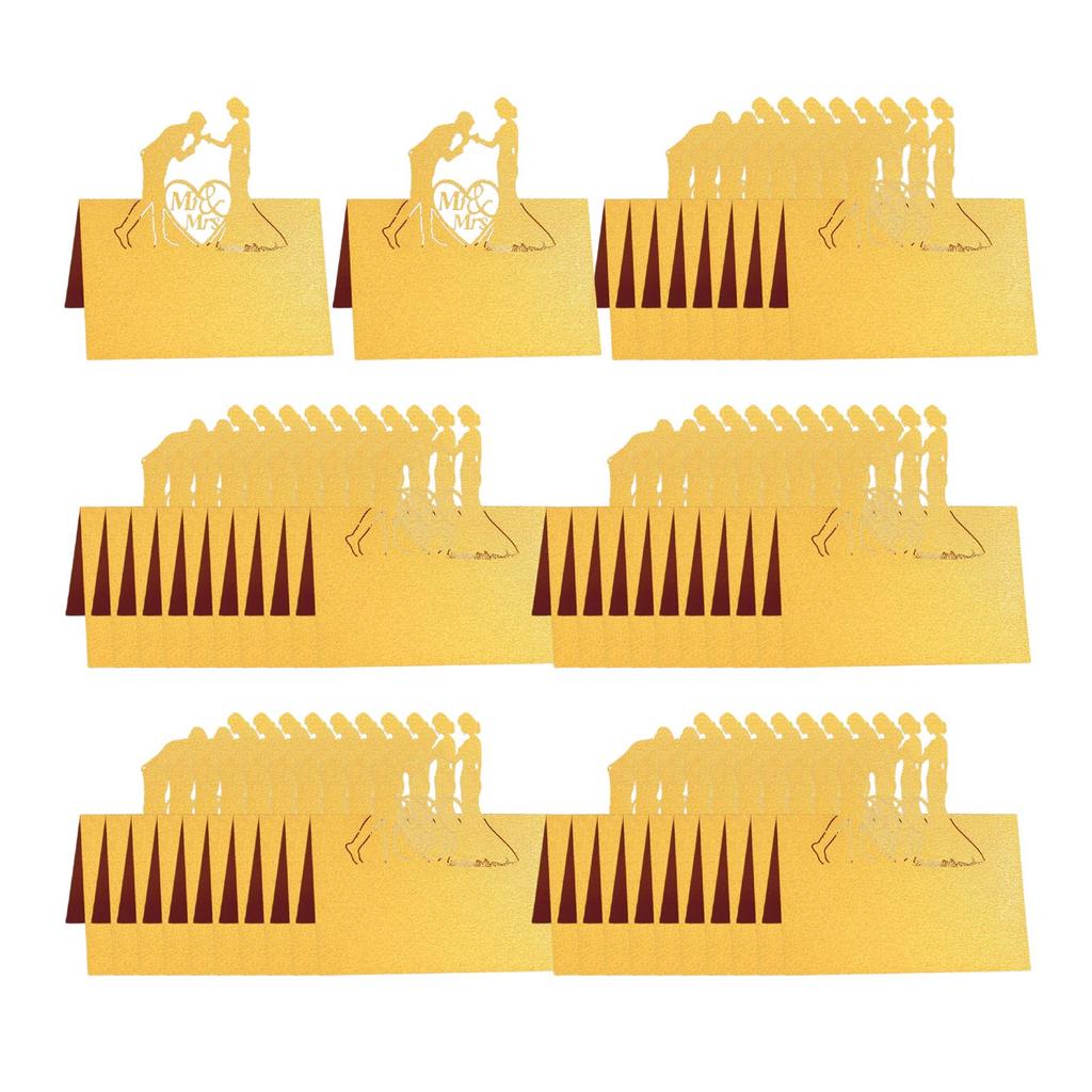 50 Stks Bruiloft Plaats en Delicate Zitplaats Dikke Mark Trouwen Seat Card