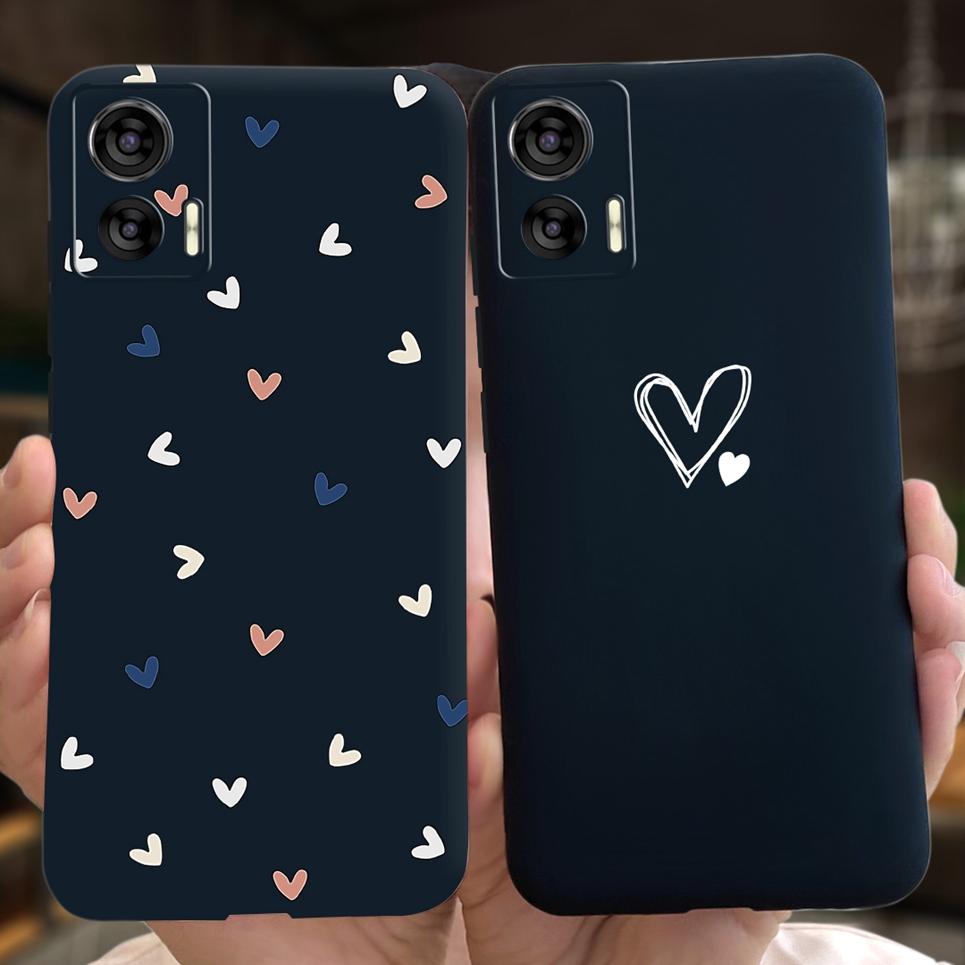 Pro Moto Edge 30 Neo 30 Lite Nárazníkové Pouzdro Květinový Pár Srdce Lásky Potisk Kryt Telefonu Pro Motorola Edge30 Neo 30Neo Měkké Obaly