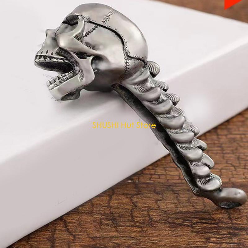 Ergonomischer Aluminiumlegierung Totenkopf Bierflaschenöffner Flaschenöffnungs-Werkzeug D57B