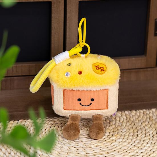 Niedlicher Fruchtsaft Plüsch Schlüsselanhänger Sommer Tropisches Thema Kokosnuss Zitrone Tasche