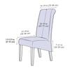 1 Piece Stretch Dining Chair Covers Oversized Removable Washable Soft Spandex High Back Large Chair Cover Slipcover JAF049