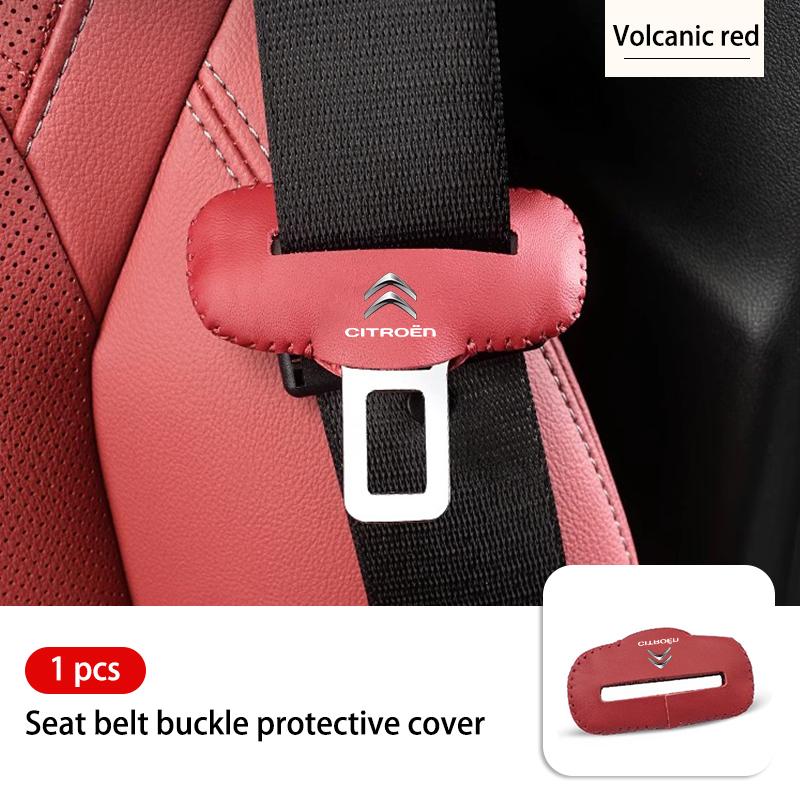 

Leather Car Seat Belt Buckle Plug Protector Anti-Scratch Clip For Citroen C4 C3 C5 C1 C2 C6 C4L DS3 DS4 Berlingo Picasso Jumper