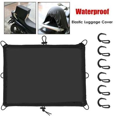 Funda Impermeable Elástica para Equipaje de Motocicleta Red de Carga con Ganchos 6 Fundas para Motocicleta Soporte para Casco Depósito Bolsa Accesorios de Aceite D4F7