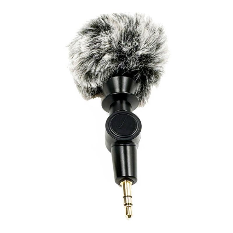 Flexible Mini Camera Microphone 3.5mm Omnidirectional Microphone for DSLR Cameras Camcorders Recorder Smartphones