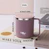 400ML Portable Insulated Mug 304 Stainless Steel Coffee Cup With Handle Cold And Hot Resistant Drinking Cup For Student Adult