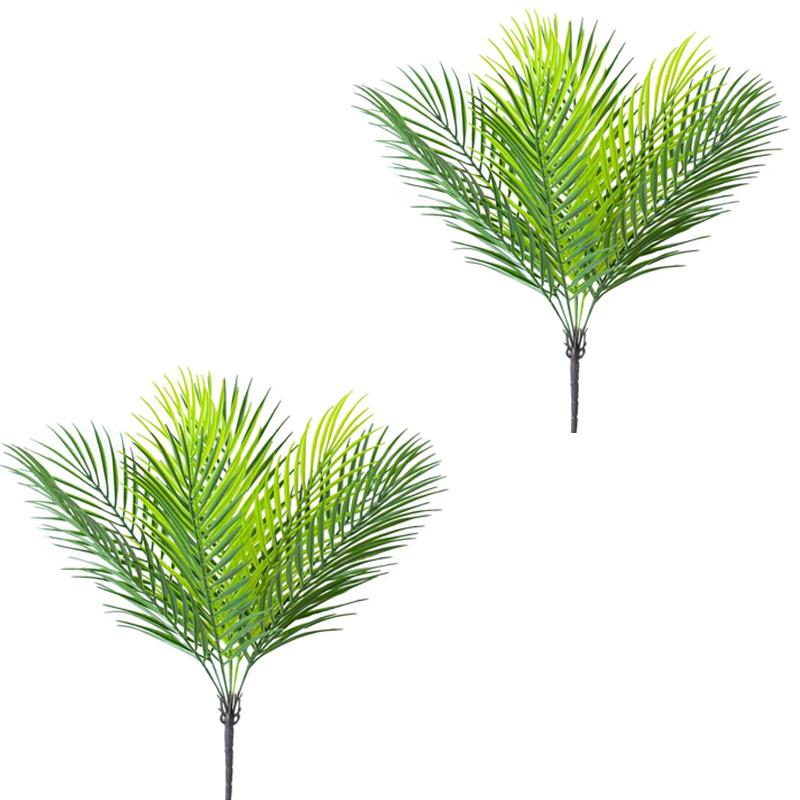 Artificial Palm Plants,Faux Plastic Palm Leaves Decor for Outdoor Indoor Garden,DIY Party Wedding Decoration Planter Filler