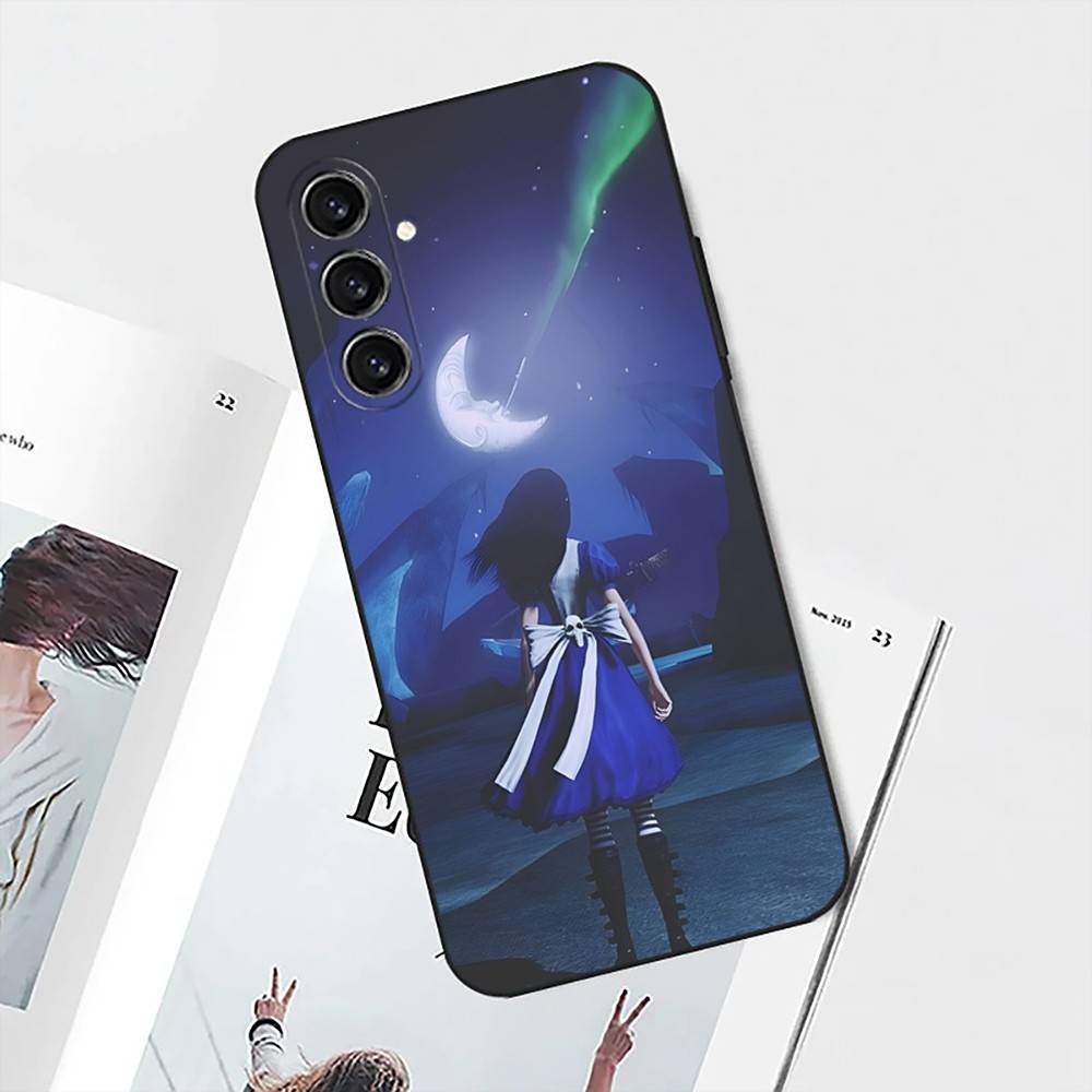 Game A-Alice Madness Returns Phone Case For Samsung S25,S24,S21,S22,S23,S30,Ultra,S20,Plus,Fe,Lite,Note,10 Black Soft Shell