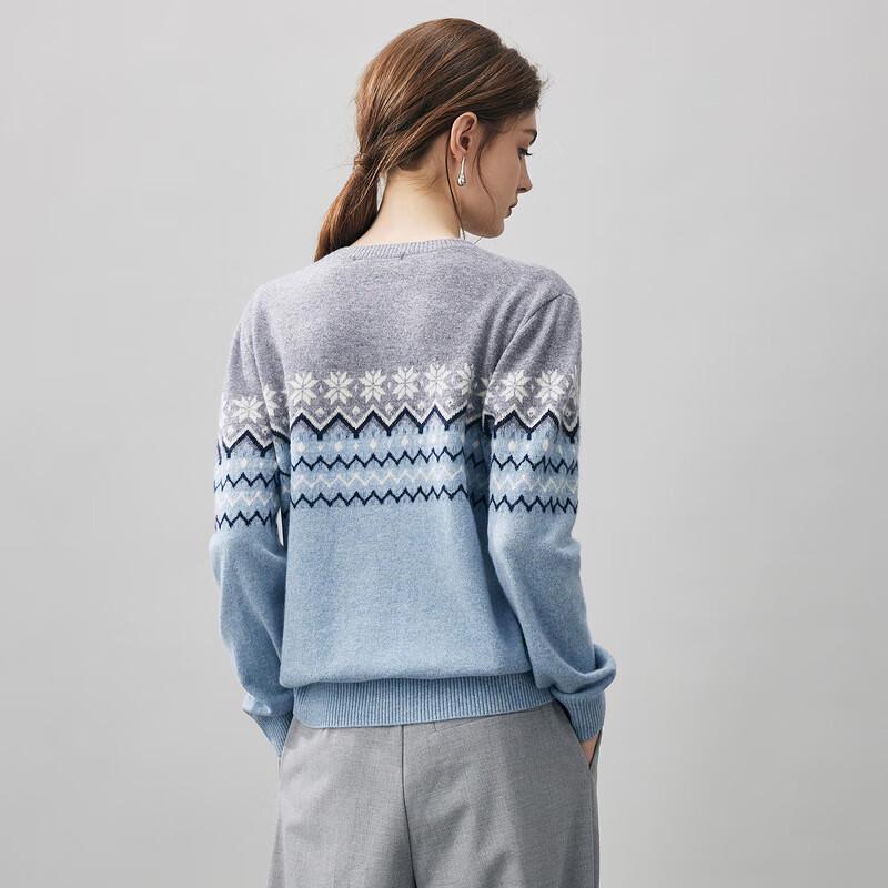 Comon Boca Women's 2025 Autumn/Winter Fair Isle Cashmere Sweater