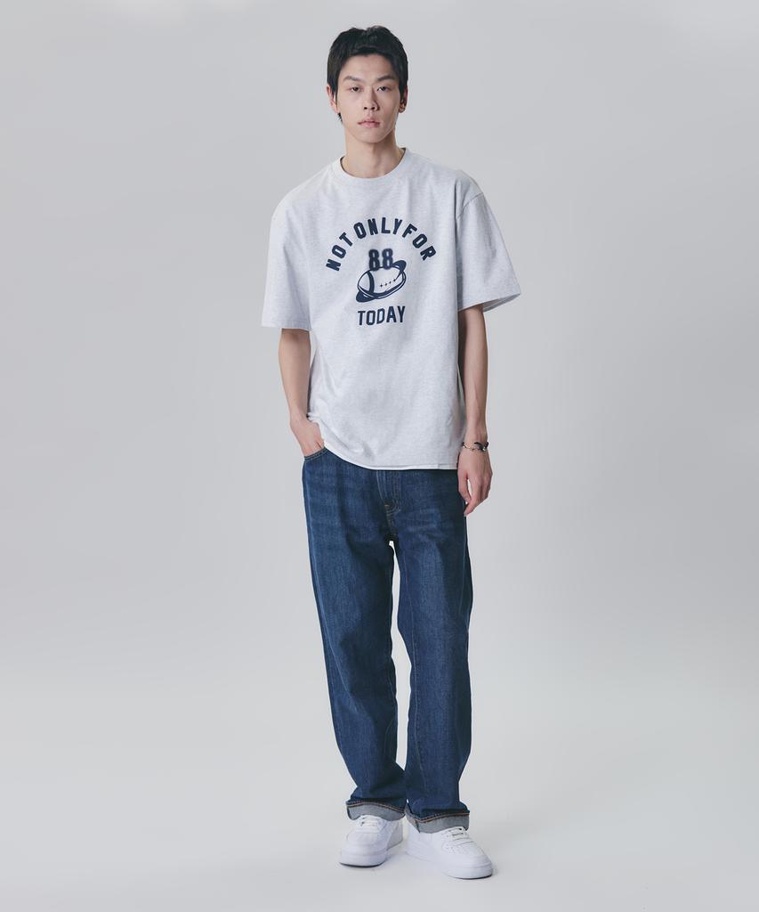 NOT ONLY FOR TODAY Planet88 Short Sleeve T-Shirt [Light Gray]