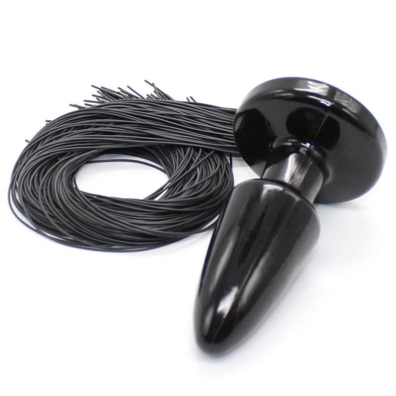 Fetish Animal Cosplay Horse Tail Anal Plug Silicone Pony Tail Butt Plug  Dildo Stimulator Masturbation Sex Toy For Women Men