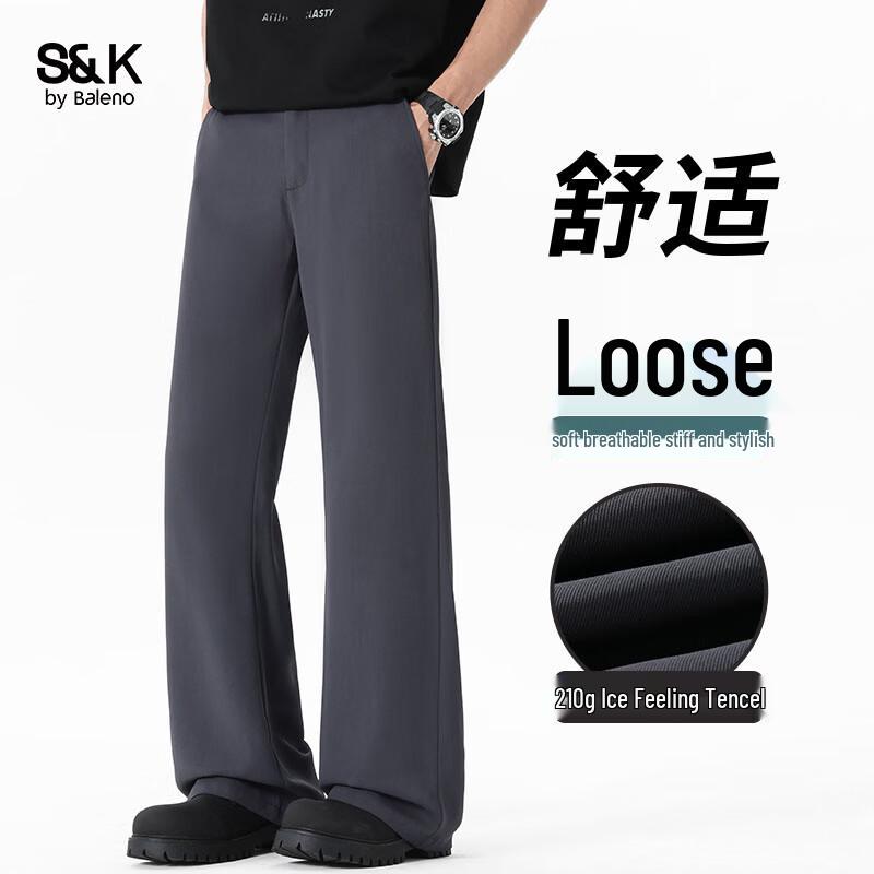 Baleno S&K Men s Thin Straight-Leg Casual Pants 3XL