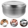 Stainless Steel Shaving Bowl Lather Mug for Men Wide and Deep Soap Container Beard Grooming Accessory
