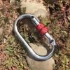 Rock Climbing Carabiner Connector Buckle Screw Locking Hook for Rappelling Traveling Hiking