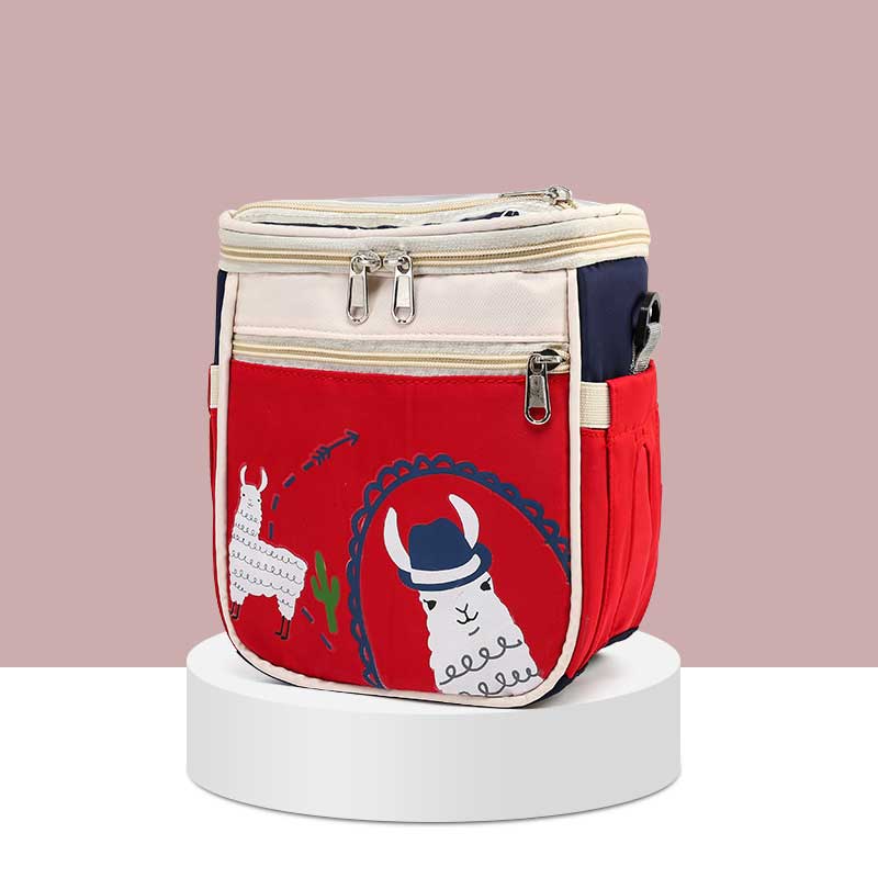 

Универсальные сумки для подгузников, водонепроницаемая сумка для кормления, модная женская сумка для мам, сумка-рюкзак на одно плечо для детской коляски красный