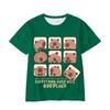 Children's T-Shirt Girl Capybara Printed Little Girl Clothes Short Sleeve Children Top O-Neck Tight T-Shirt Fashion Girl T-Shirt