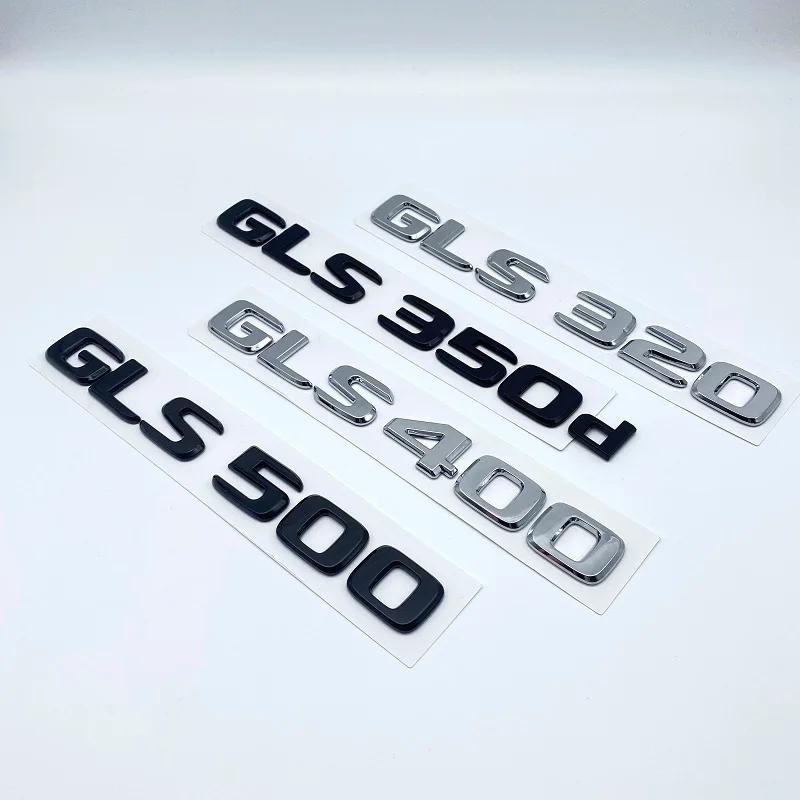 Letters Emblem Badge for Mercedes Benz X166 GLS63 GLS320 GLS350d GLS400 GLS450 GLS500 V8 BITURBO 4MATIC Trunk Sticker