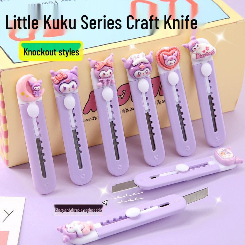 Custom Cute Cartoon Bear Utility Knife for Paper Cutting and Unboxing - Ideal for Students and Offices