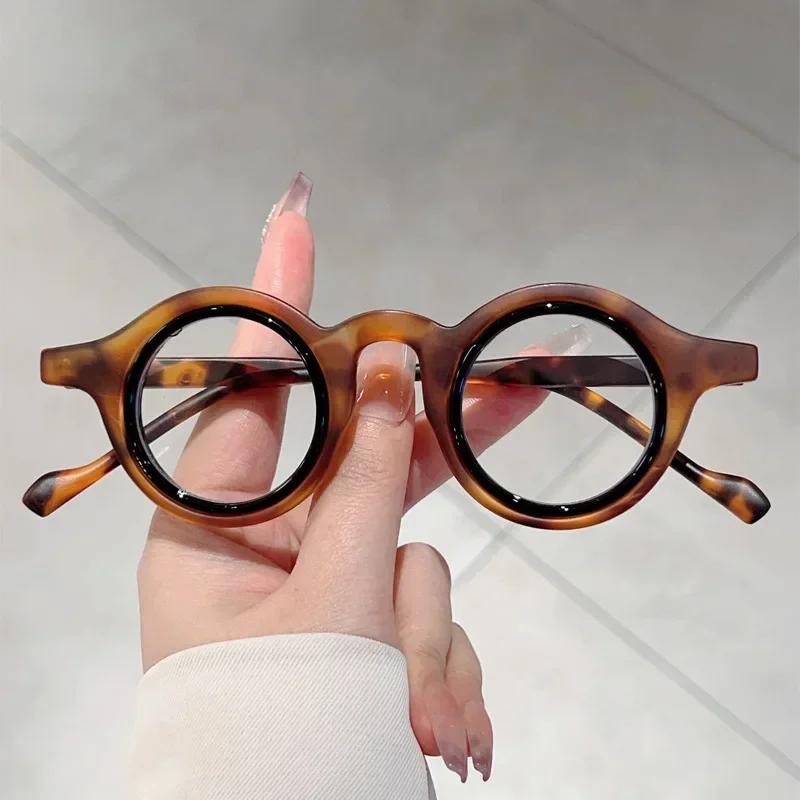 Vintage Luxury Brand Designer Round Optical Glasses Small Frame Women for Men Steampunk Computer Popular Myopia Glasses Frames