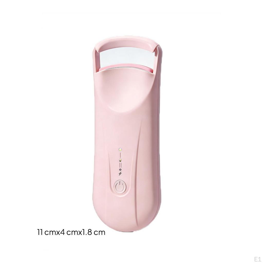 Eyelash Curler with Viewing Window Handheld Heated Portable Makeup Tool for
