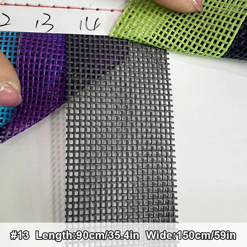 Siatka Teslin z powłoką do szyfrowania Krzesło Plażowe Składany Fotel Rozkładany Krzesło Huśtawka typu Łuk Łóżko dla Zwierząt Tkanina PVC Siatka Pleciona DIY 90x150cm