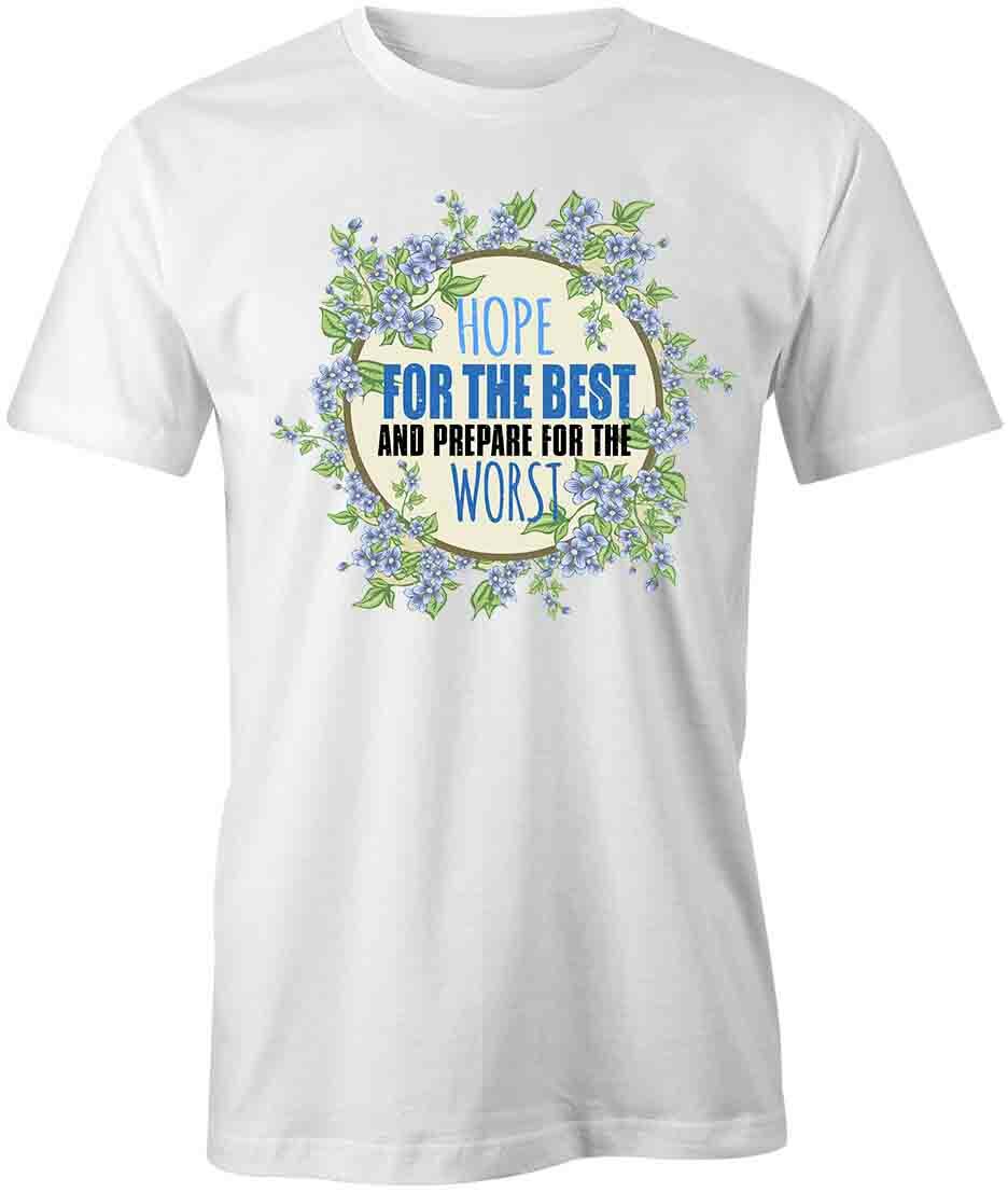 HOPE FOR THE BEST TShirt Tee Short-Sleeved Cotton WHOLESOME CLOTHING S1WCA991 XXXXL