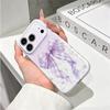 Delicate Lavender Gingham Bow Floral Toile Pattern Art Film Aesthetic Protective Shockproof Bumper Case Cover For iPhone 14 15 16 Pro Max Plus