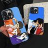 S-Samurai C-Champloo Anime Phone Case For iPhone 16,15,14,13,12,11,Pro,Max,Plus,Mini,XS,SE Anti Fall Black Matte Hard Bumper