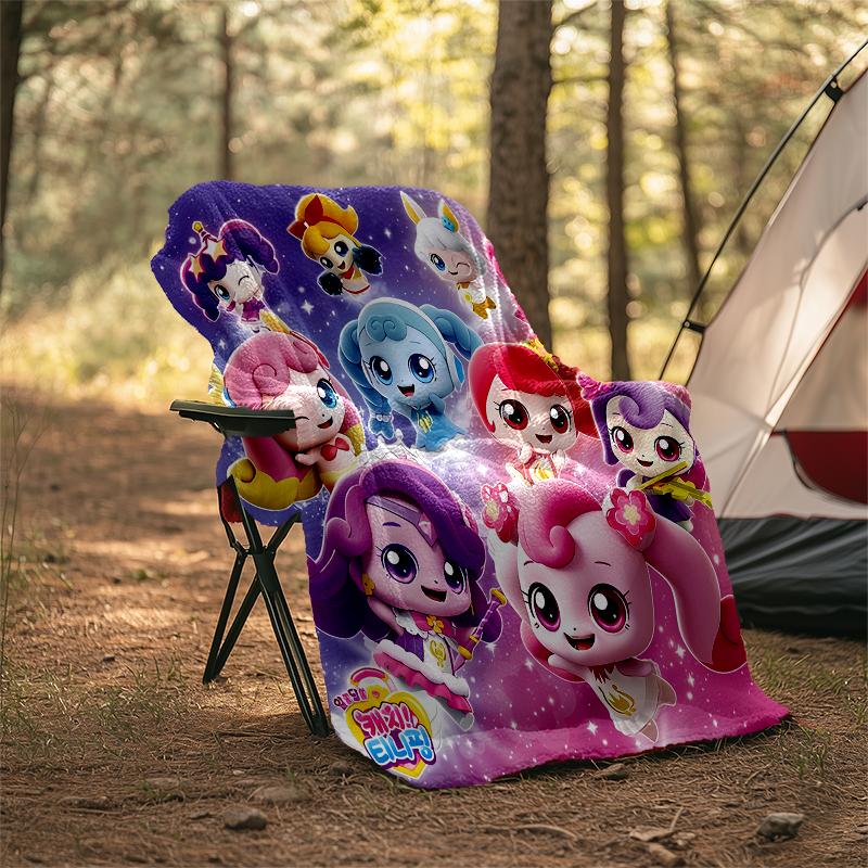 Twinkle Catch Teenieping Theme Printed Blanket - Perfect for Couch, Bed, Travel & Outdoor Use | Machine Washable, Cozy & Durable.