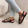 Fashion Ladies Shoes New Hot Sale Slip on Women's Sandals Fashion Printing Casual Women Summer Footwear Best Seller Designer Flat Sandal