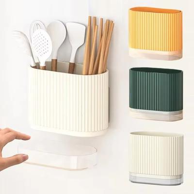 Wall Mounted Utensil Holder Rectangular Tableware Chopstick Cage  Household Kitchen