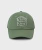 SLOW RECORD HOUSE Record Cotton Ball Cap_Green