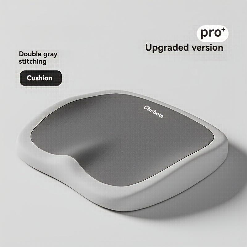 Long Sitting Ergonomic Memory Foam Seat Cushion - Adjustable Hip and Lumbar Support Pad - Portable Chair Mat for Office, Car, and Home Use