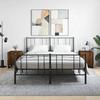 Bedside Tables - 2 Pcs - Brown Oak - Engineered Wood - Metal Legs
